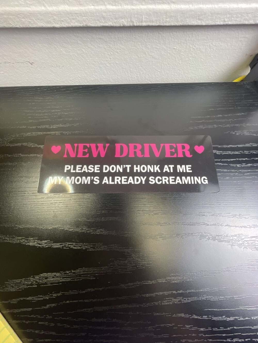 Generic New Driver Please Dont Honk Car Magnet